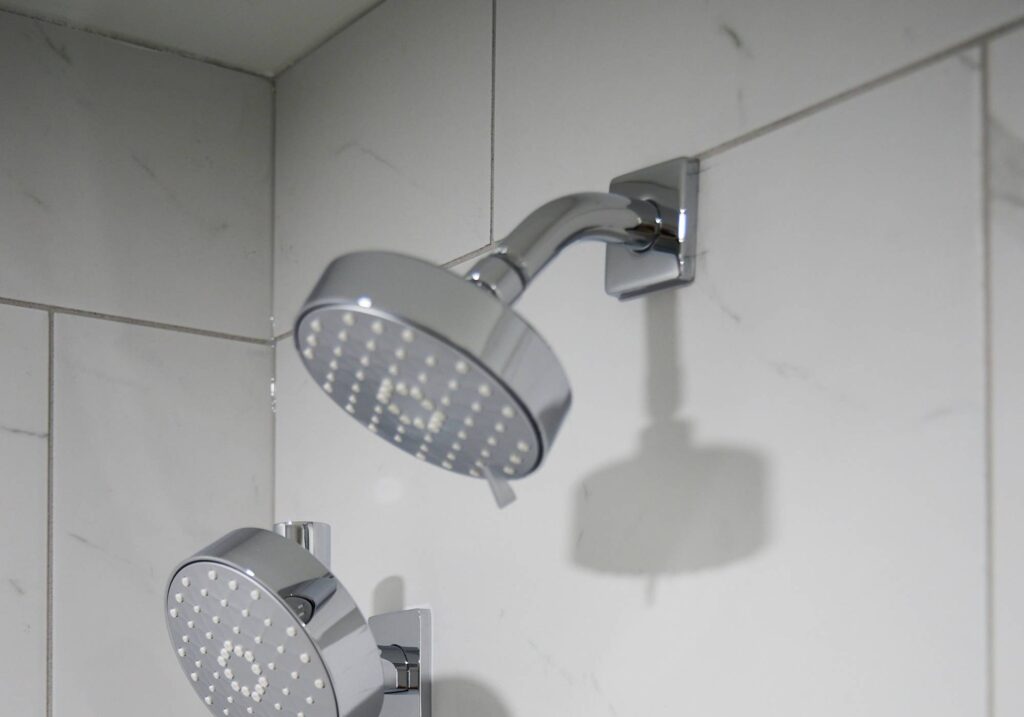 quartz shower interior