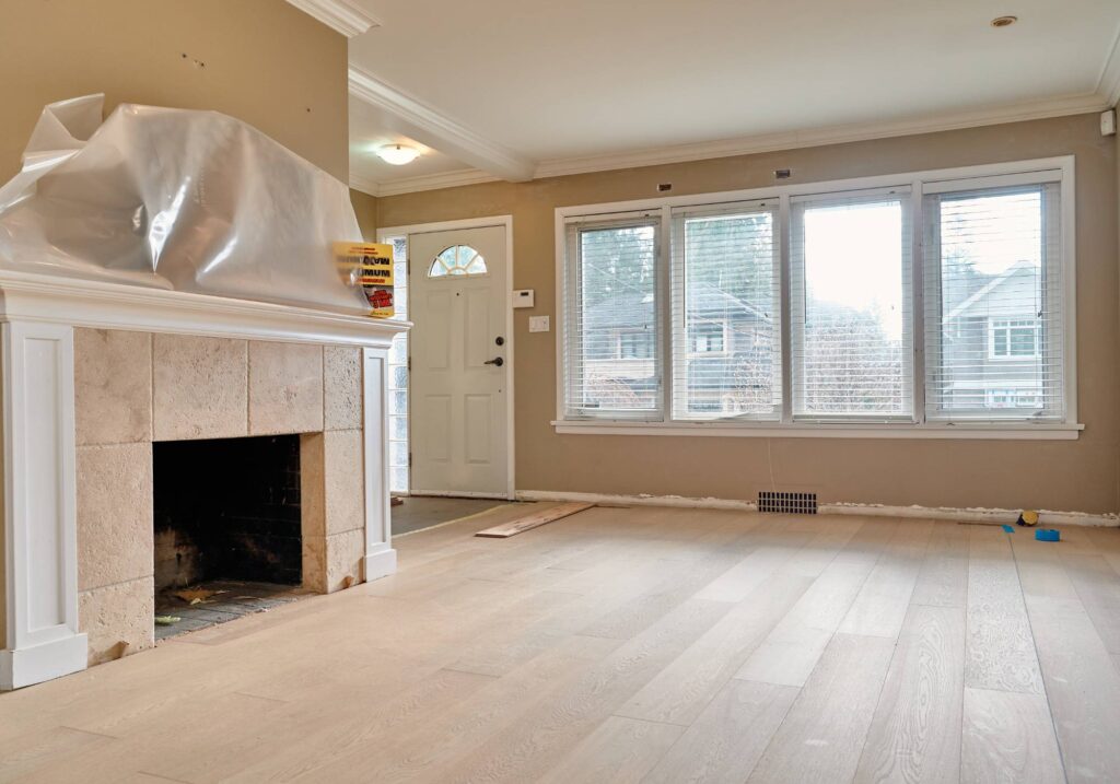 installing custom engineered hardwood floor in vancouver home